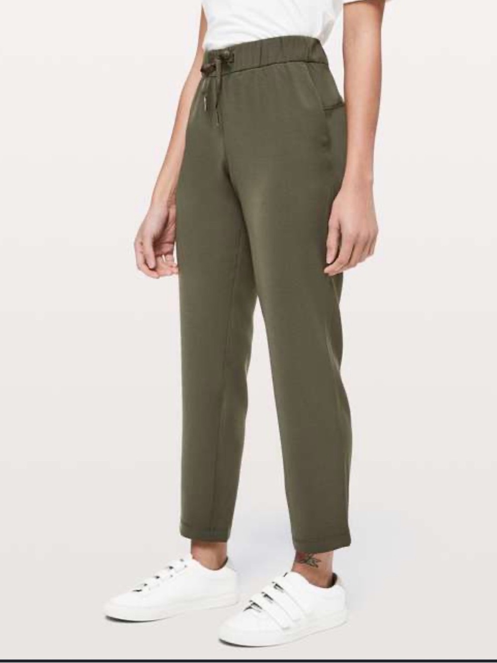 lululemon athletica Olive Cropped Drawstring Pants